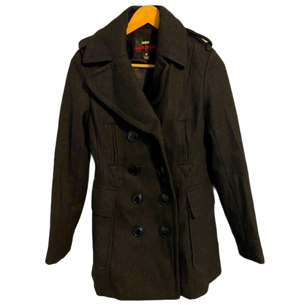 Miss Sixty double breasted wool coat sz S